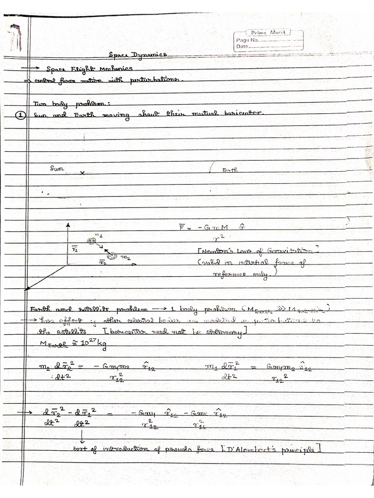 Space Dynamics Pdf