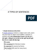 4 Types of Sentences