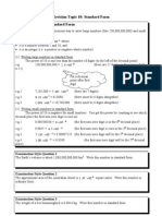 Topic 10 Standard Form