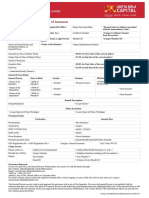 Health Insurance Certificate Summary
