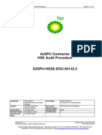 AzSPU Contractor HSE Audit Procedure