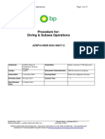 AzSPU SSOW Procedure For Diving and Sub-Sea Operations