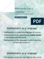 Mathematics As A Language
