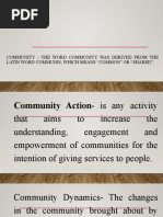 Community - The Word Community Was Derived From