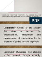 Community - The Word Community Was Derived From