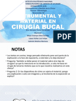Intrumental y Material en Cirugía Bucal