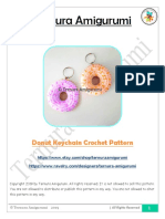Donut Keychain Crochet Pattern 2