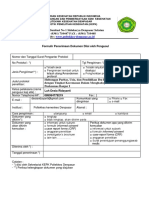 Formulir Penerimaan Dokumen