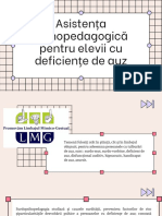 Asistența Psihopedagogică Pentru Elevii Cu Deficiențe de Auz