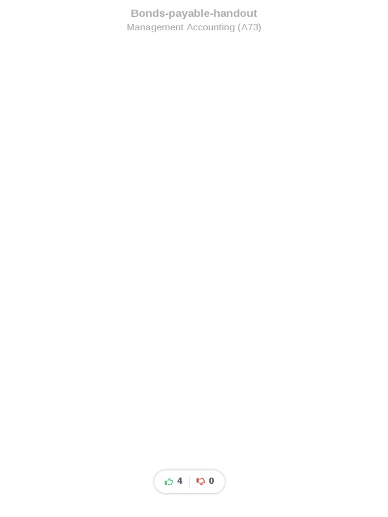 Bonds Payable Handout | PDF | Equity (Finance) | Bonds (Finance)