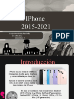 Evolución de los iPhone desde 2015 hasta 2021