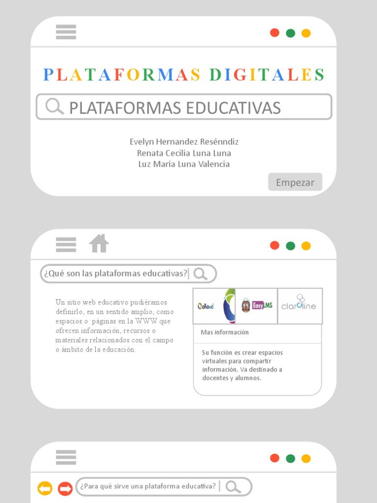 Plataformas Educativas | PDF | Informática | Comunicación
