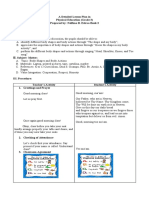 A Detailed Lesson Plan in PE 3