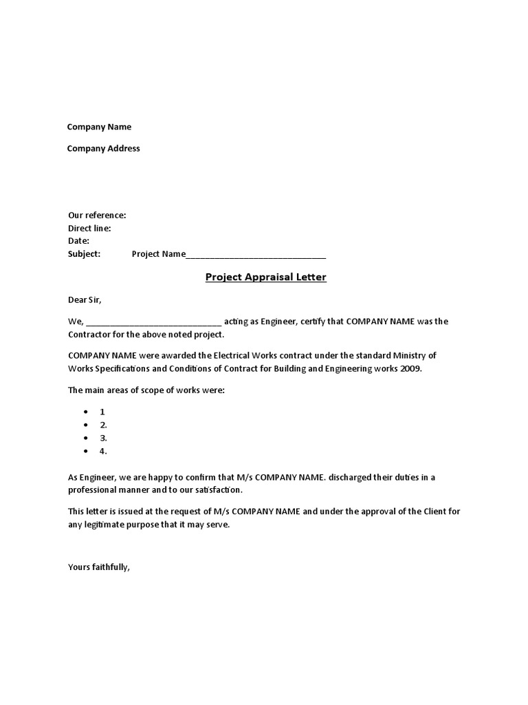Project Appraisal for Contractors | PDF