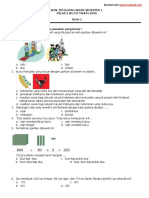 Soal PAS Kelas 2 Sem 1 Tema 1