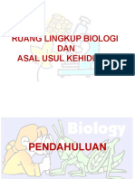 1. Asal usul kehidupan