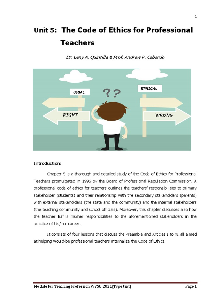 Ed 201 Module Unit 5 Pdf Teachers Individualized Education Program