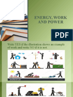 ENERGY, WORK AND POWER EXPLAINED