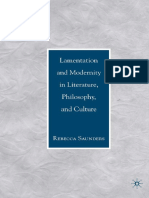 Lamentation and Modernity in Literature, Philosophy, and Culture (2007)