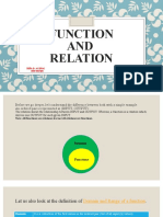 Function and Relation