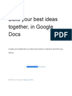 Build your best ideas together in Google Docs