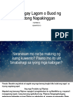 Pagbibigay Lagom o Buod NG Tekstong Napakinggan