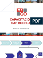 CAPACITACIÓN SAP BODEGA SANTIAGO