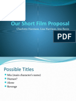 Short Film Proposal.8301669.Powerpoint