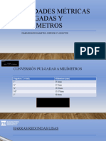 Unidades Métricas Pulgadas y Milímetros