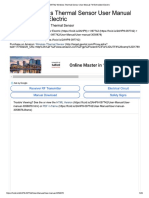 Wireless Thermal Sensor User Manual FM Schneider Electric