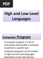 High and Low Level Language 1