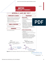 Acute Coronary Syndromes Notes - Diagrams & Illustrations - Osmosis