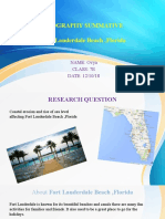 Geography Summative Fort Lauderdale Beach, Florida: NAME: Ovya Class: 7E DATE: 12/10/18
