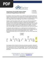 How To Perform A Sales Bridge (Or Price Volume Mix Analysis) - Under ...