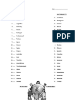 Countries and Nationalities - 12344