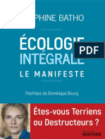 Delphine Batho - Ecologie Integrale Le Manifeste