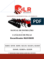 MANUAL DE INSTRUÇÕES E CATÁLOGO DE PEÇAS ESCARIFICADOR KLR-ESCR (TODOS OS MODELOS) - Download - 3645 - 1585