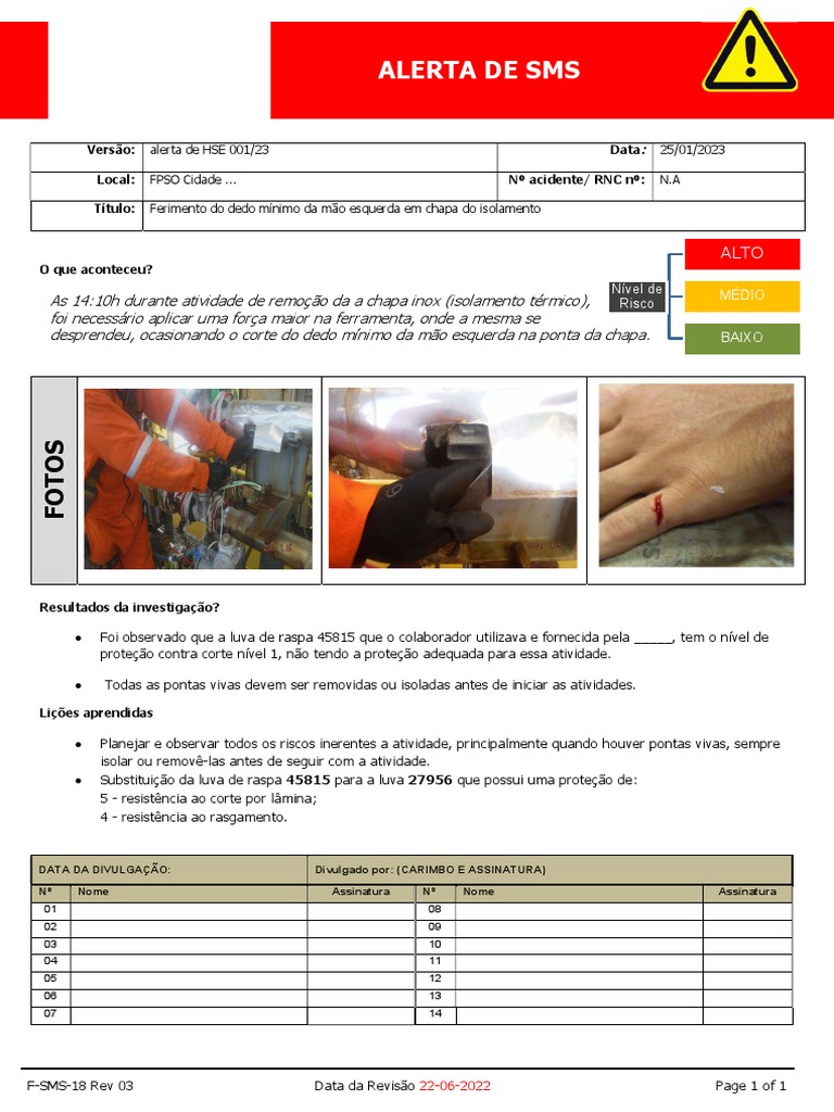 Modelo de Alerta de Segurança | PDF