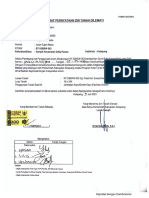 Surat Pernyataan Ijin Tanah Dilewati RT 38, Hamzah