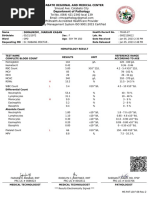 Hematology Result