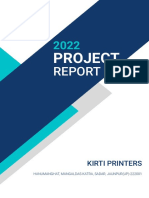 Kirti Printers 2022 Project Report