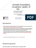 New Benign Prostatic Hyperplasia Impact On Partners' Quality