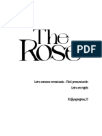 The Rose - Letra Romanizada (Facil Pronunciacion)