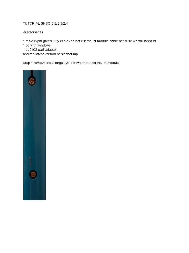 SNSC 2.2/2.3/2.4 Tutorial Guide | PDF