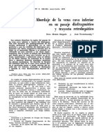 Abordaje de La Vena Cava Inferior Diafragmático en Su Pasa Je Trayecto Retro Hepático