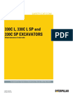 330C L, 330C L SP and 330C SP Excavators: Maintenance Intervals