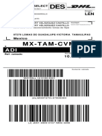 Domestic economy shipment waybill