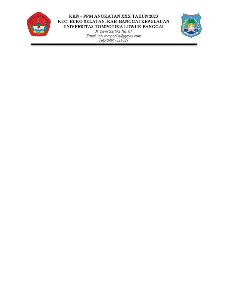 Kop Surat Kecamatan Buko Selatan | PDF