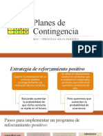 Estrategias de Intervención II, Planes de Contingencia.