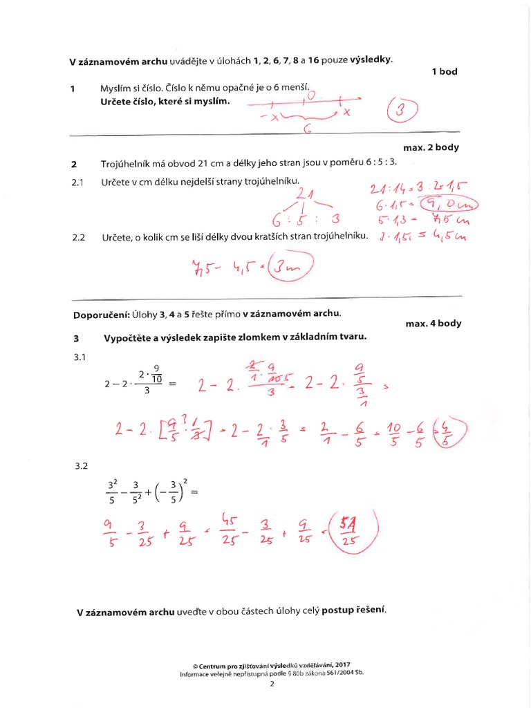 Test C. 4 Reseni | PDF